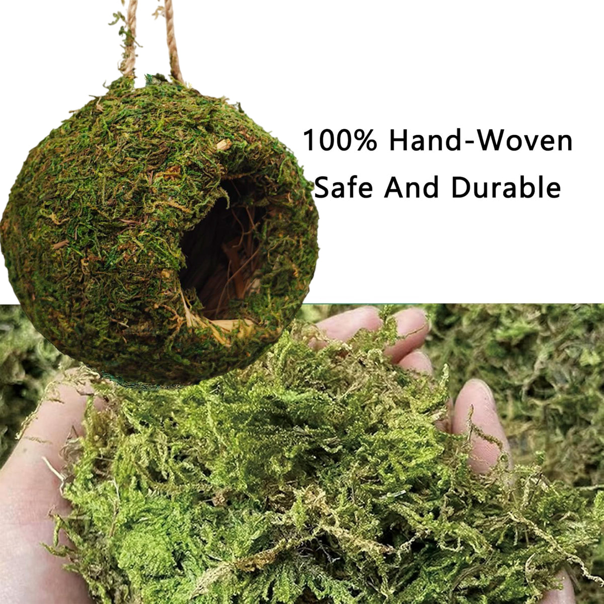 Handmade Moss Corner Hideout For Reptiles And Amphibians