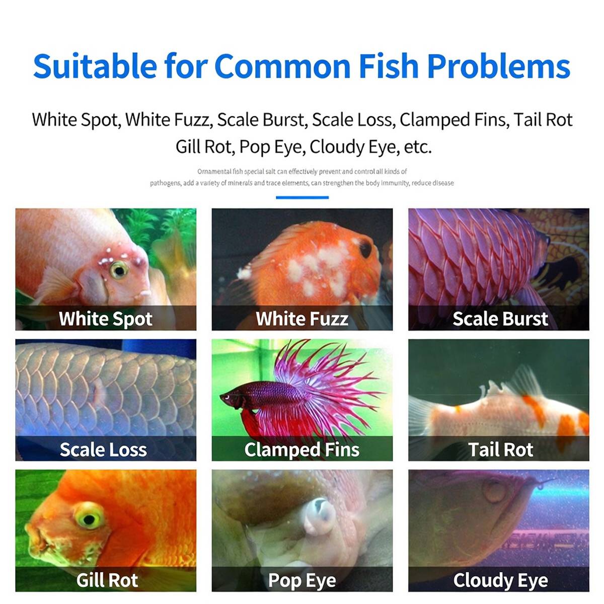 Aquarium fish salt 2-pack stress relief tonic – product view 8