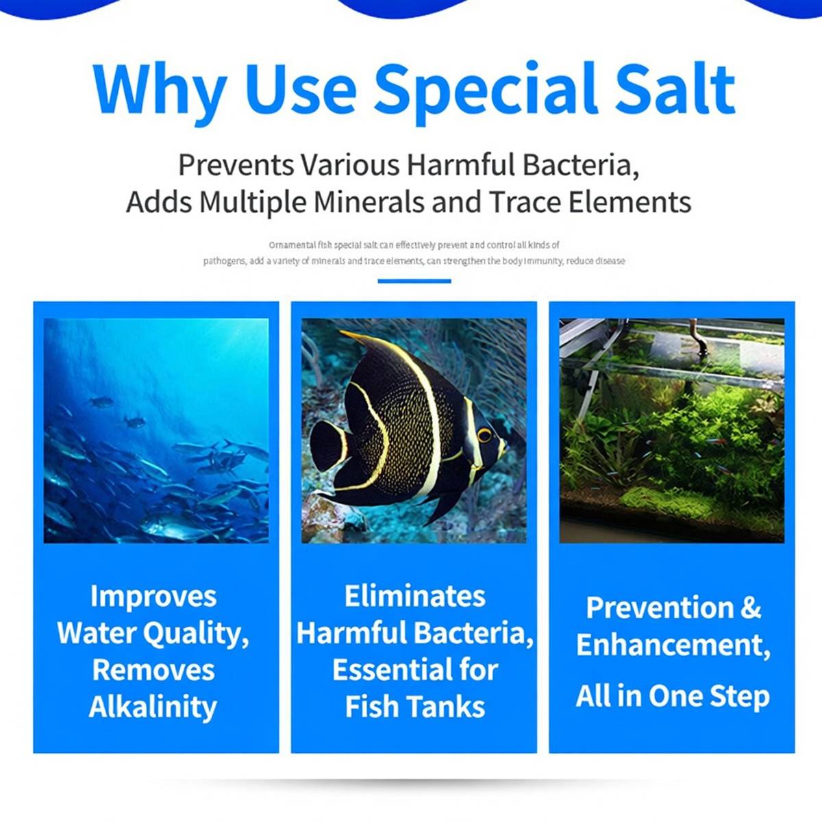 Aquarium fish salt 2-pack stress relief tonic – product view 9