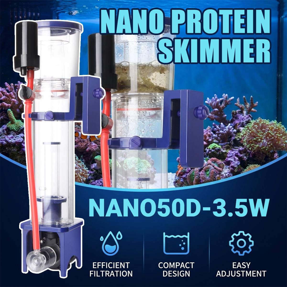Nano Protein Skimmer Aquarium Filter