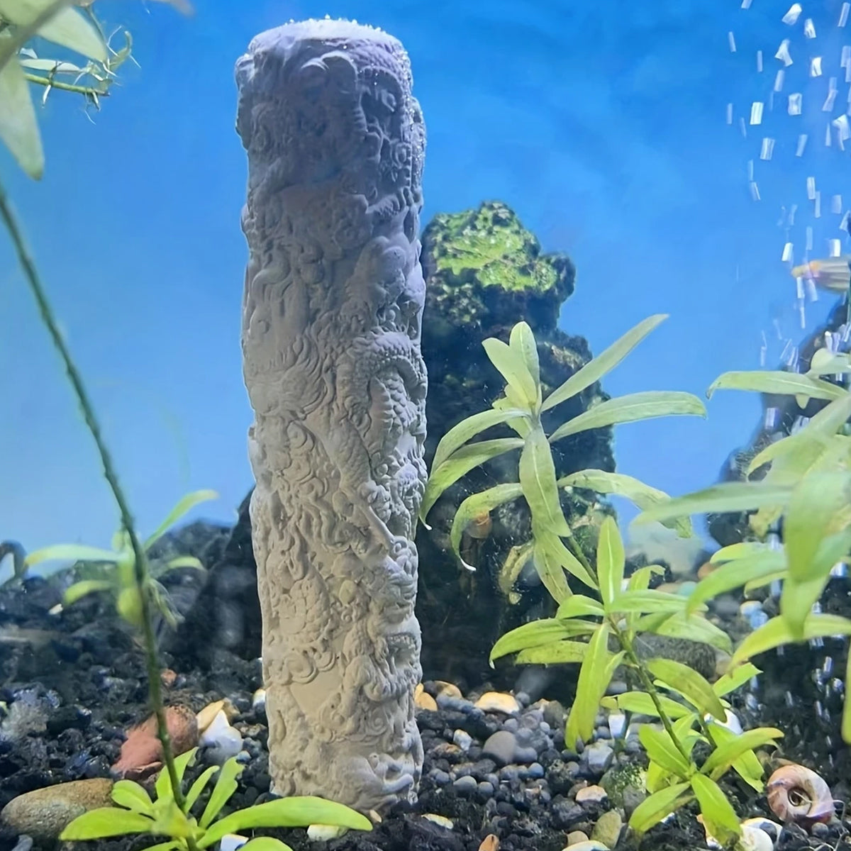Nine-Dragon Decorative Cement Column
