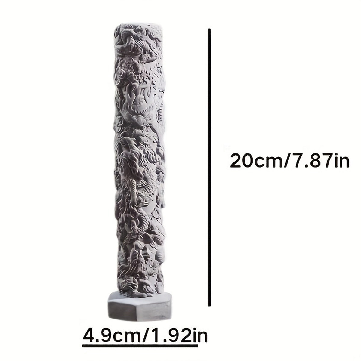 Nine-Dragon Decorative Cement Column