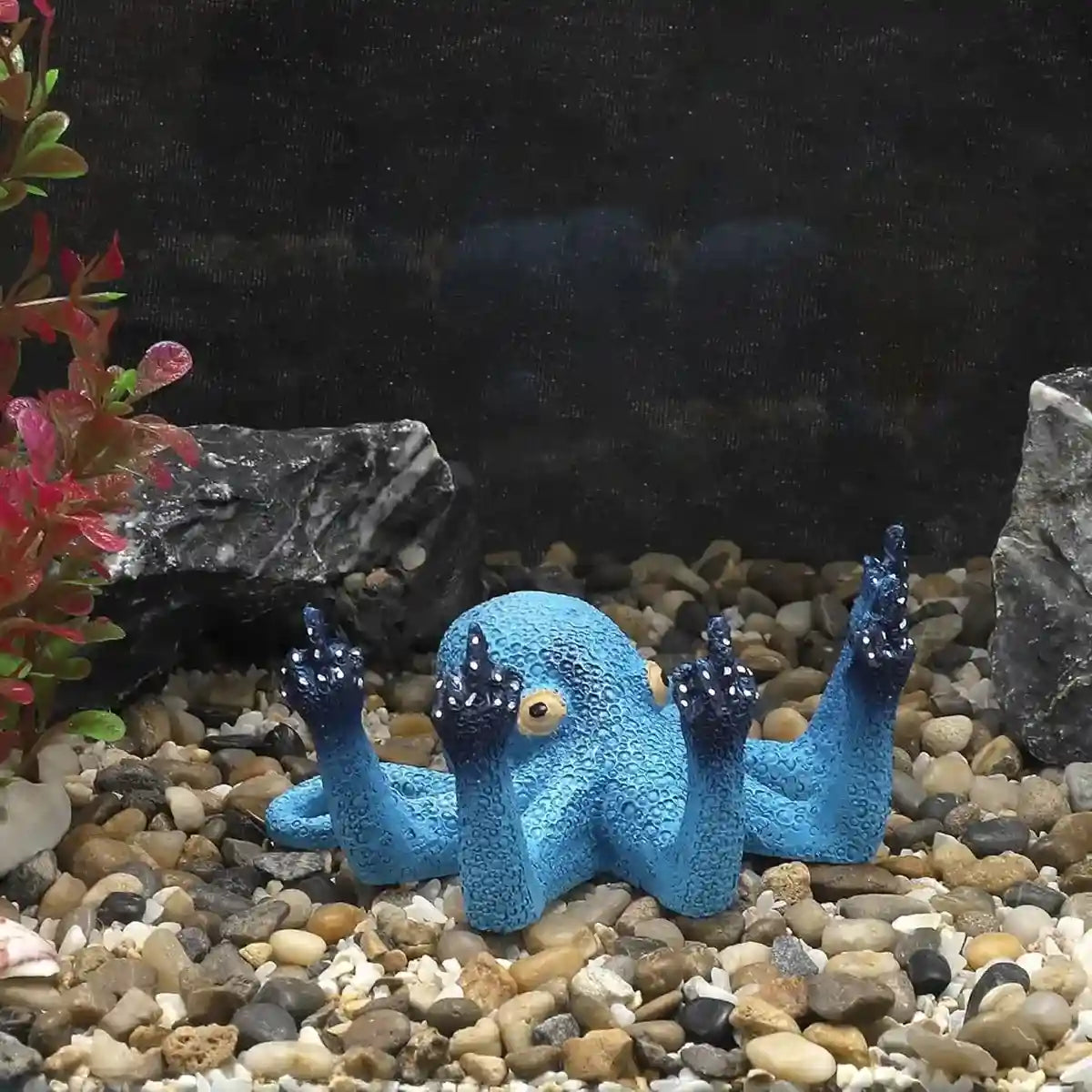 Creative Aquarium Ornament Octopus Tank Decoration Figurine