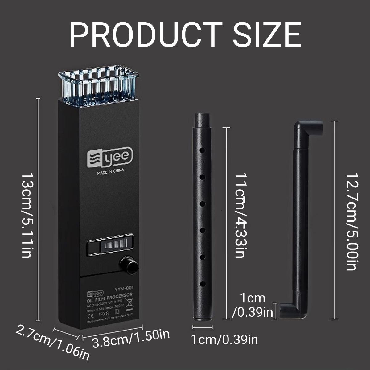 Submersible Aquarium Oil Film Skimmer 300 L/h