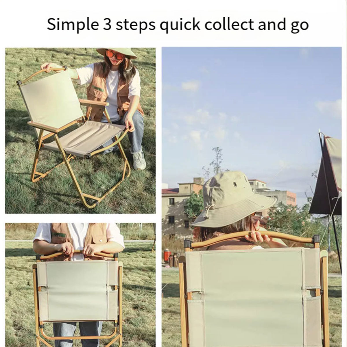 Outdoor Folding Chair Portable Camping Beach Seat