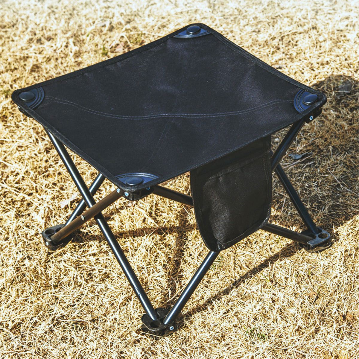 Compact Folding Camping Chair with Pocket and Carry Bag