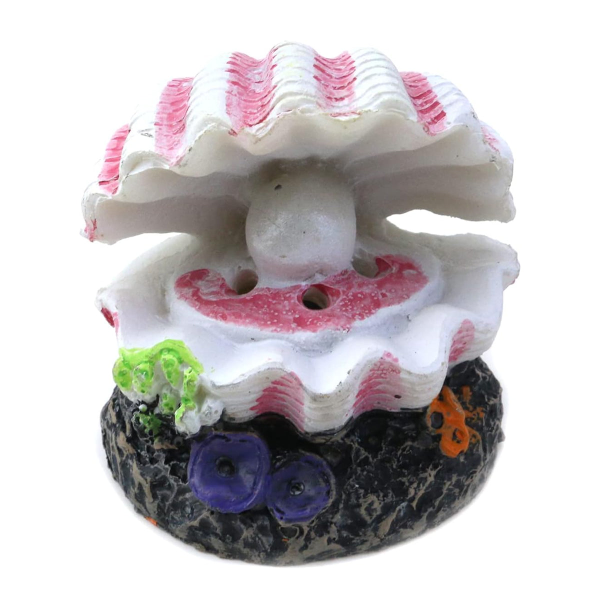 Aquarium Pearl Shell Decoration with Bubble Oxygenator