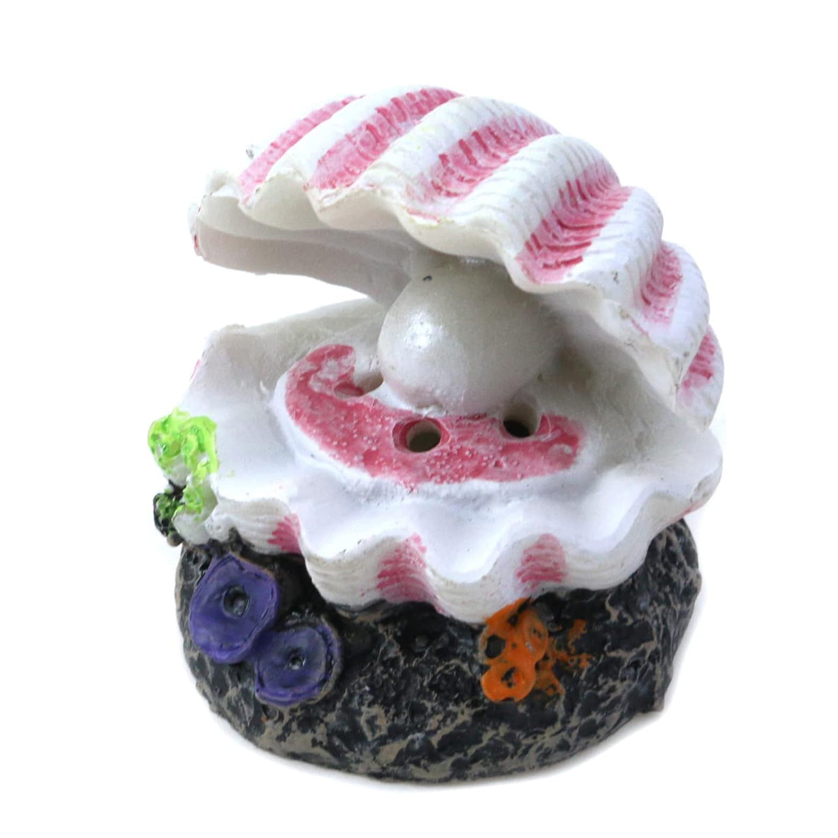 Aquarium Pearl Shell Decoration with Bubble Oxygenator