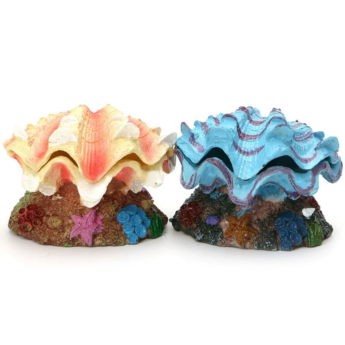 Animated Clam Shell Aquarium Ornament