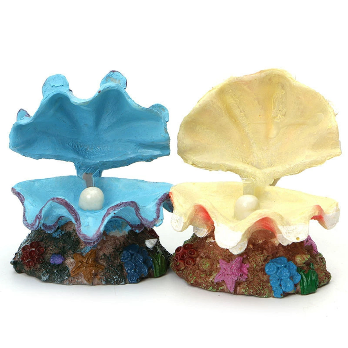 Animated Clam Shell Aquarium Ornament