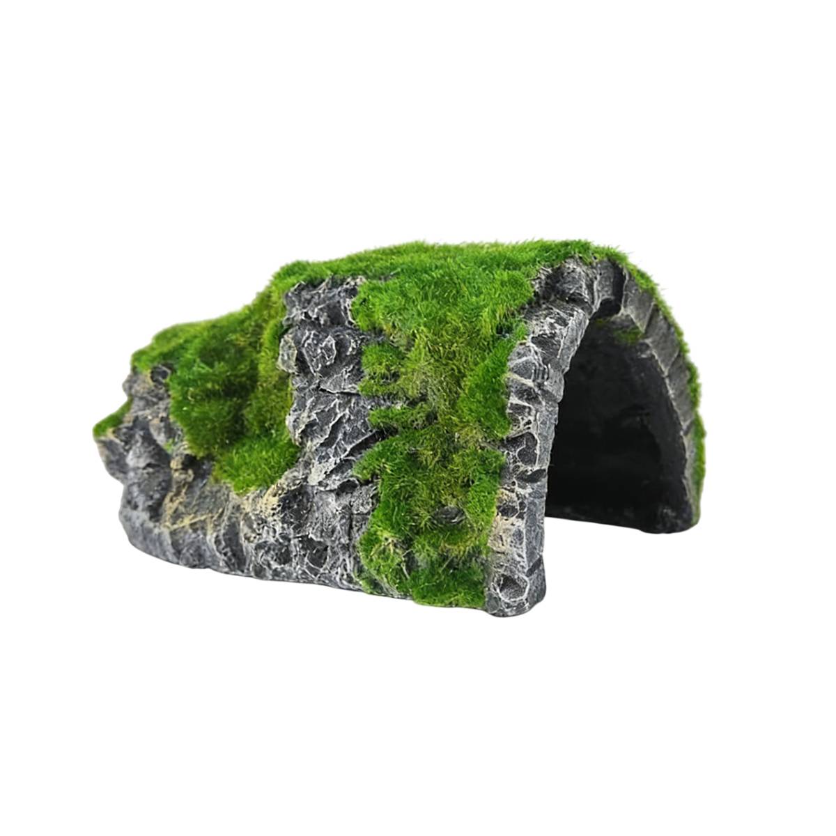 Aquarium Hideout Cave Moss Rock Decor