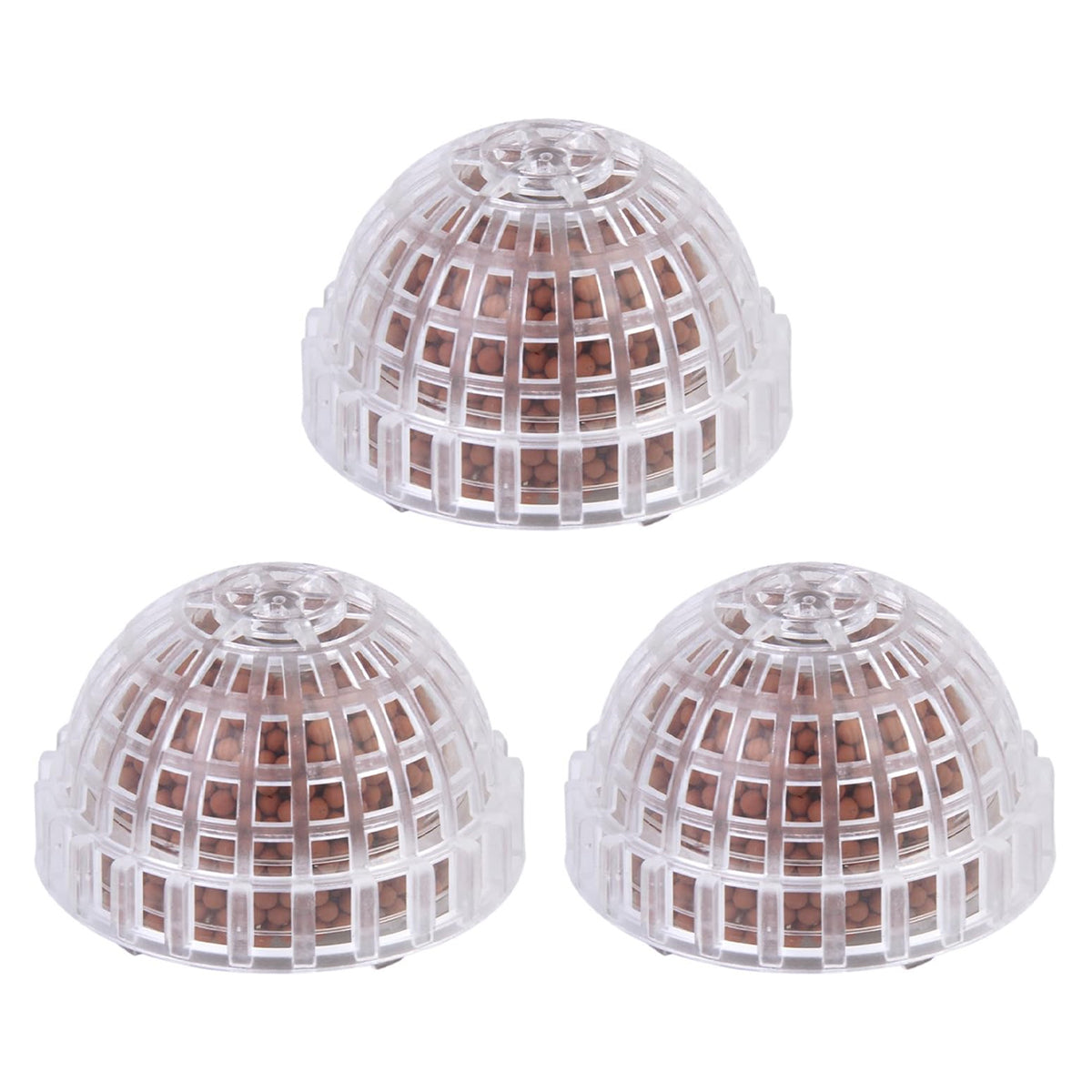 Aquarium Plastic Moss Ball Set 3PCS Plant Holder for Fish Tank