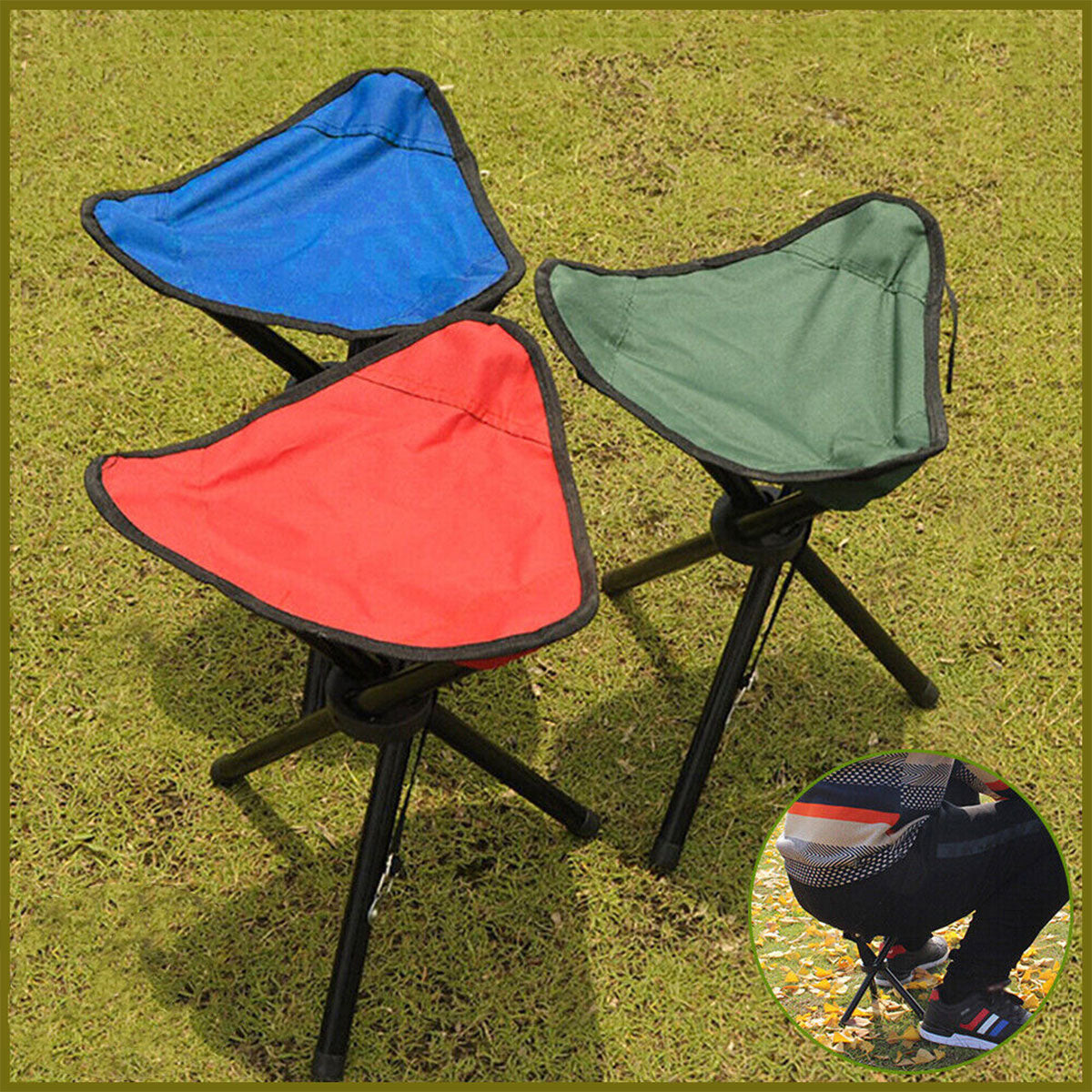 Folding Portable Beach Chair Lightweight Camping Stool