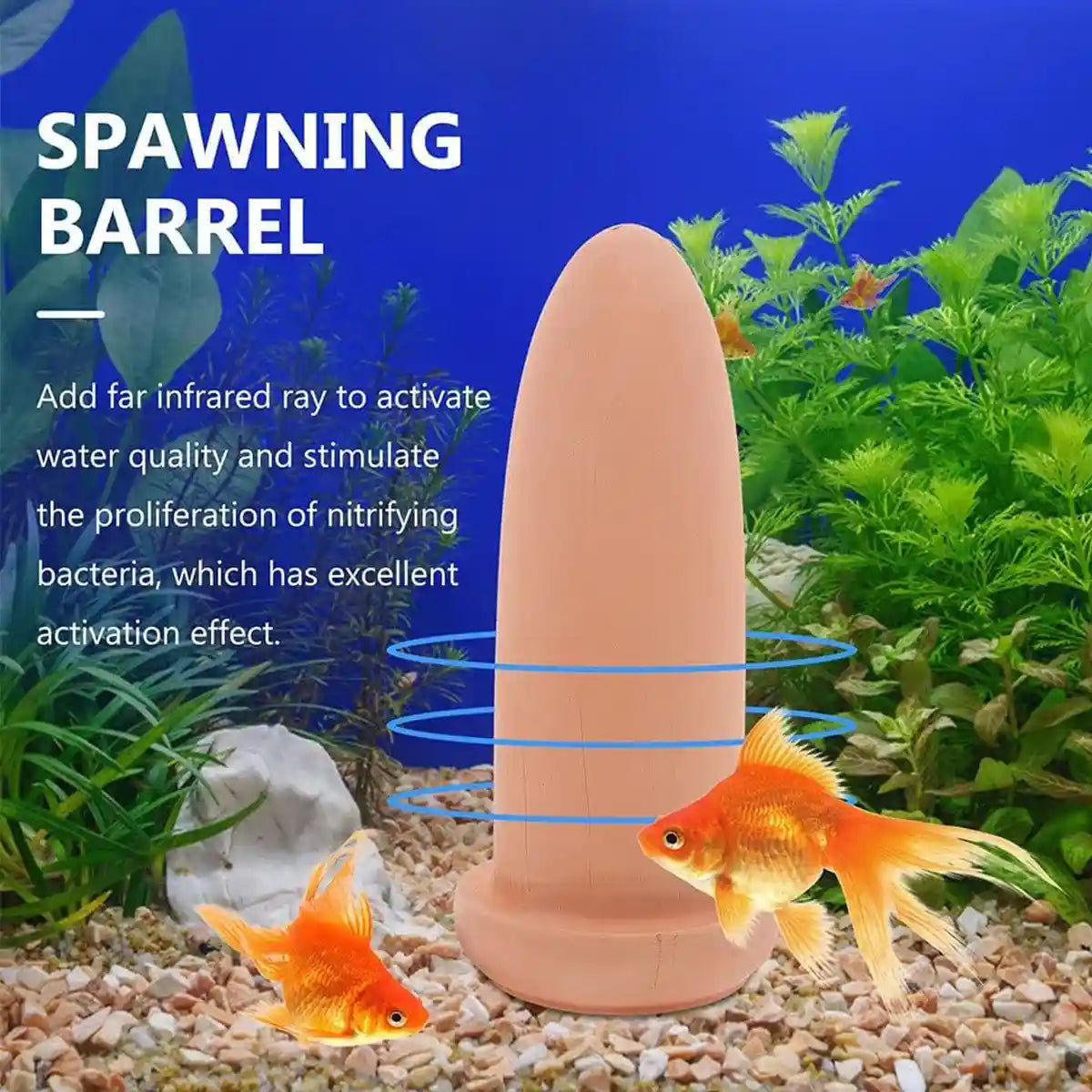 Discus Breeding Cone Clay Spawning Cone With Protective Guard For Aquarium Fish