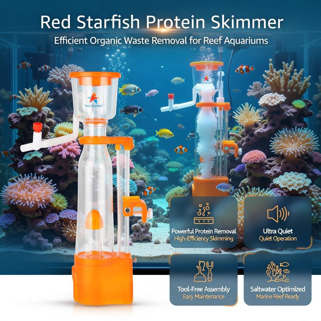 Protein Skimmer Aquarium Filter DC-SQ-70 Marine Reef Skimmer