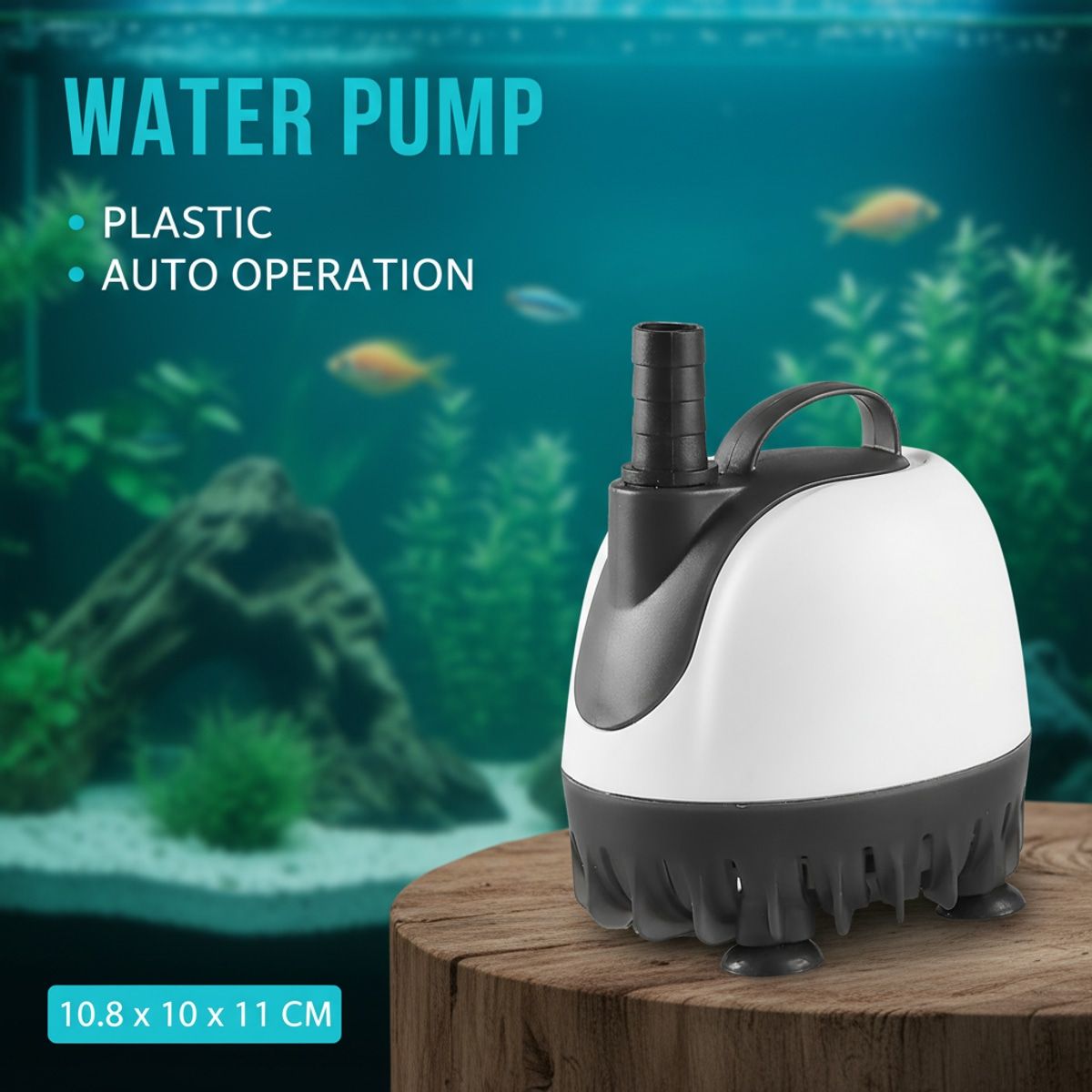 6W Aquarium Water Pump with 350L/h Flow Rate
