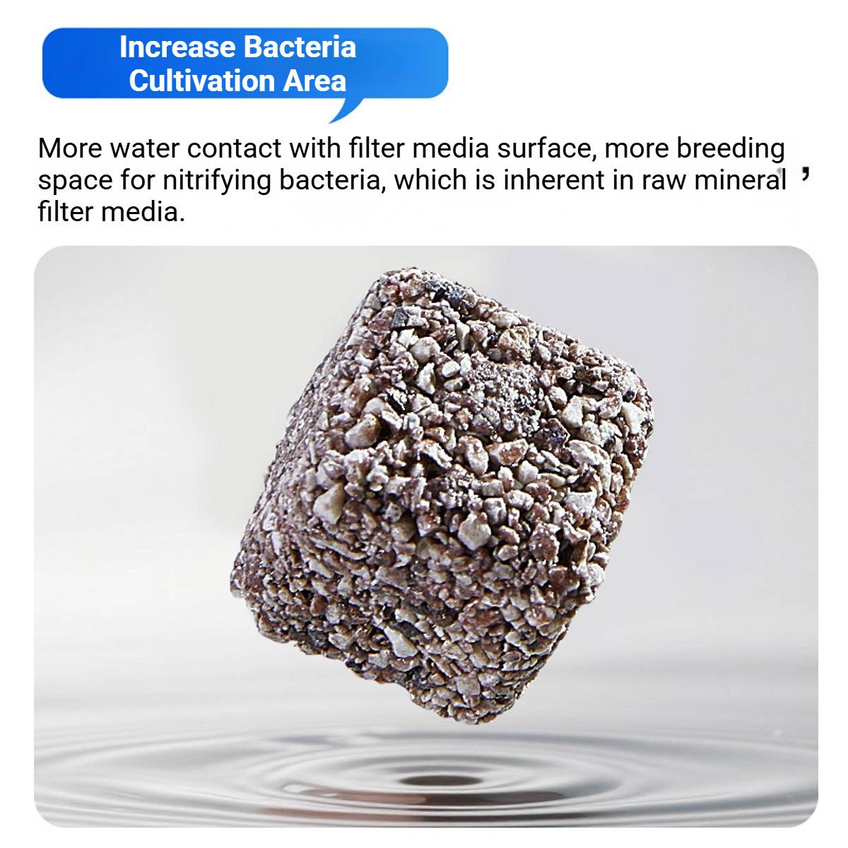 Yee Aquarium Filter Media Raw Mineral Cube Bio Filter