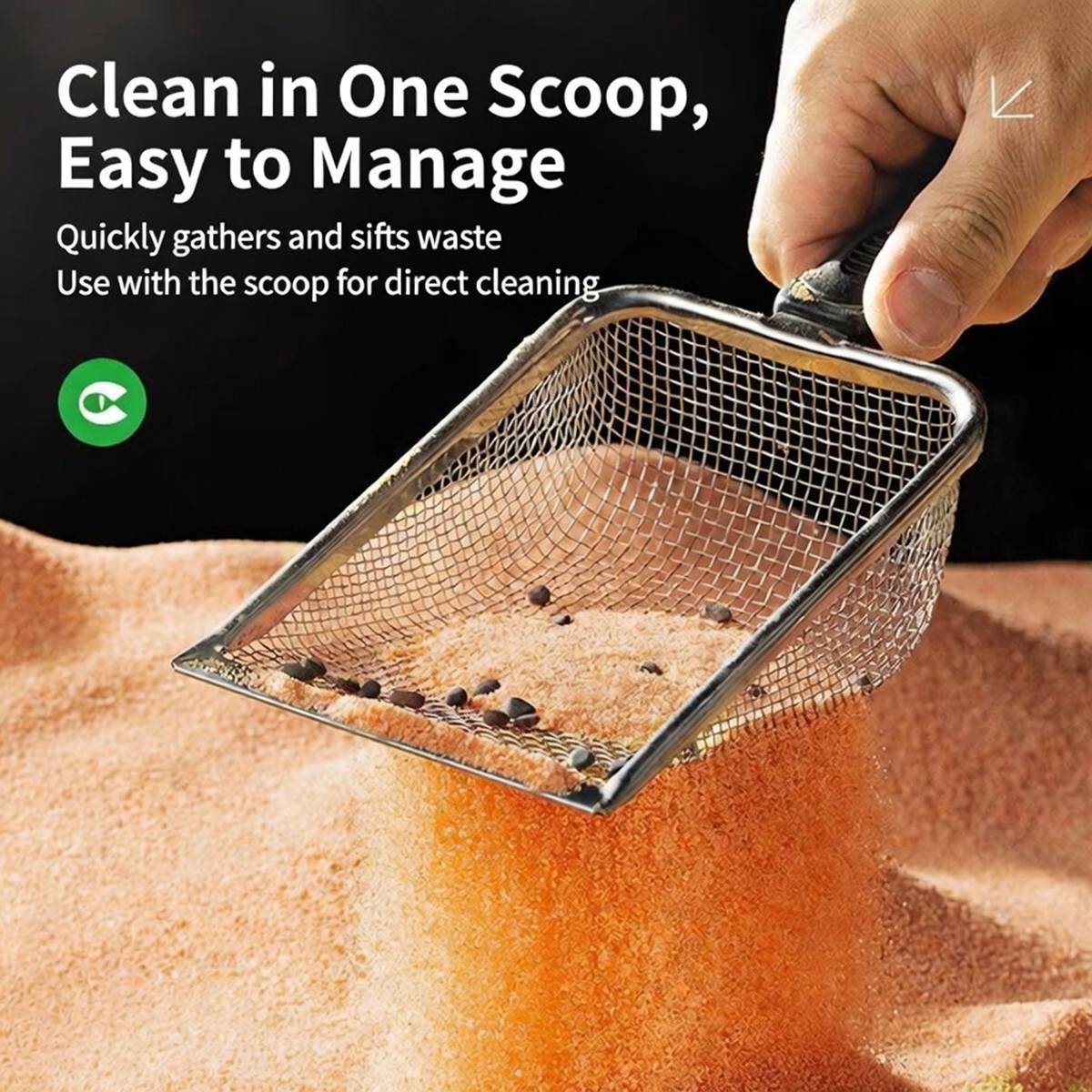 Orange reptile calcium sand vivarium substrate – product view 12