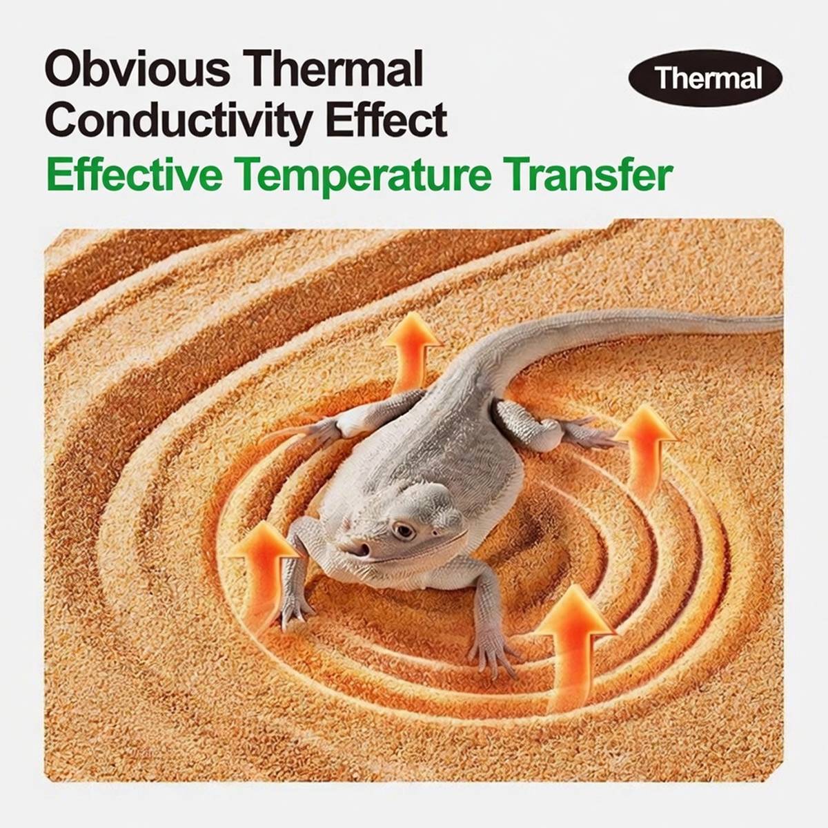 Orange reptile calcium sand vivarium substrate – product view 13