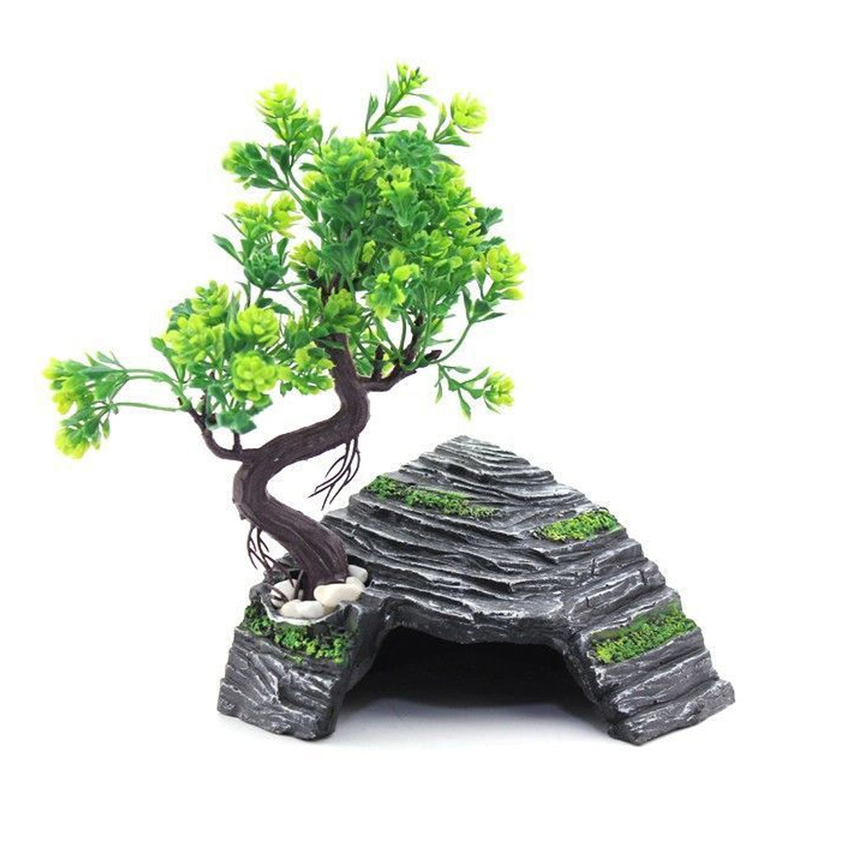 Reptile Hideout with Tree Decor