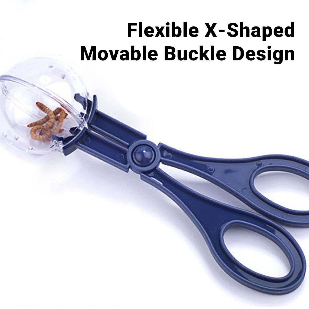 Pet Insect Catching Clip for Reptiles Cleaning Tool with Dome Cover