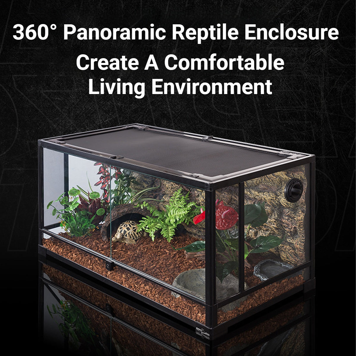 Glass Reptile Terrarium Habitat Enclosure
