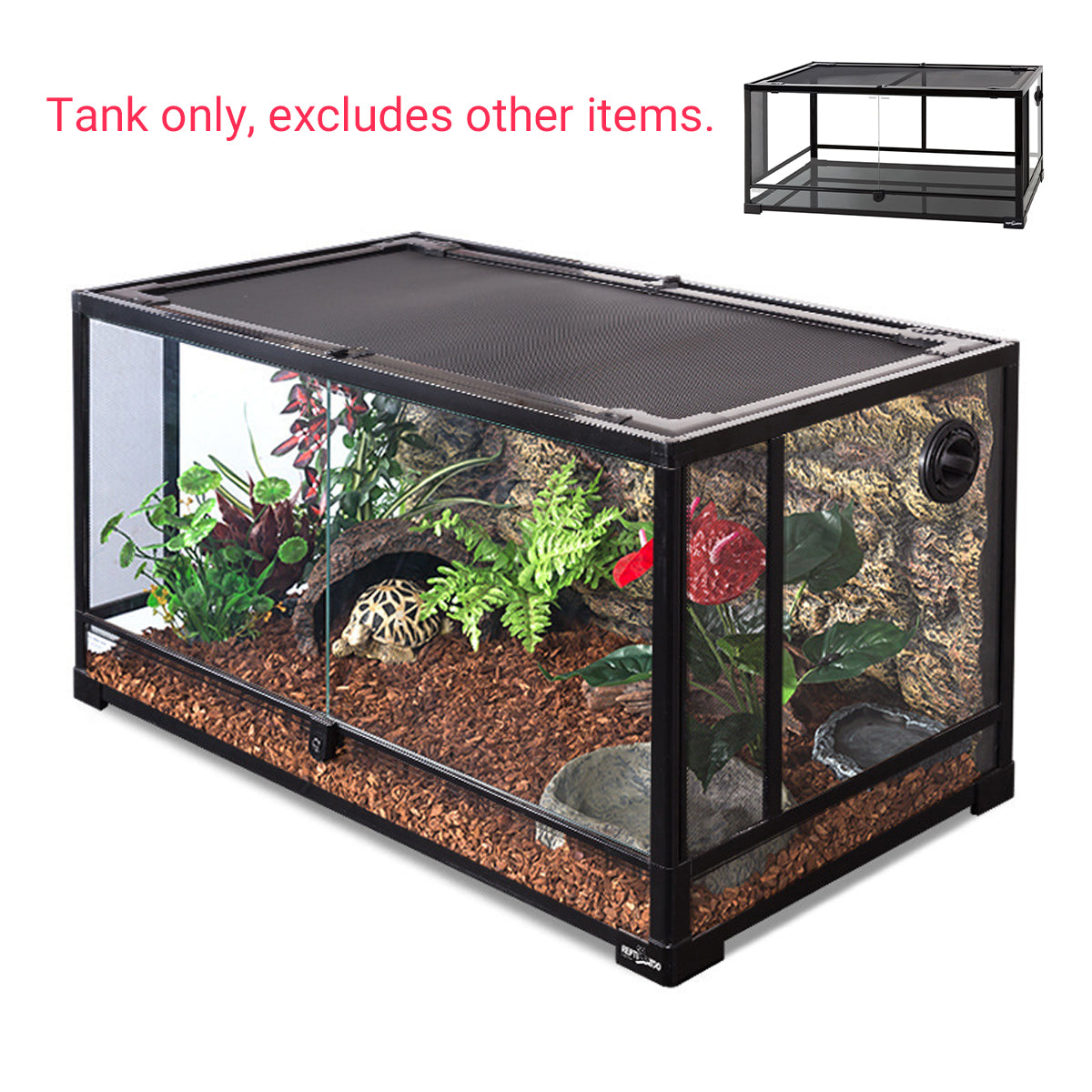Glass Reptile Terrarium Habitat Enclosure
