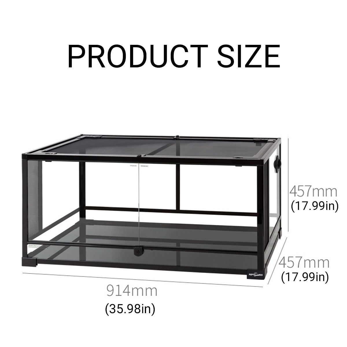 Glass Reptile Terrarium Habitat Enclosure