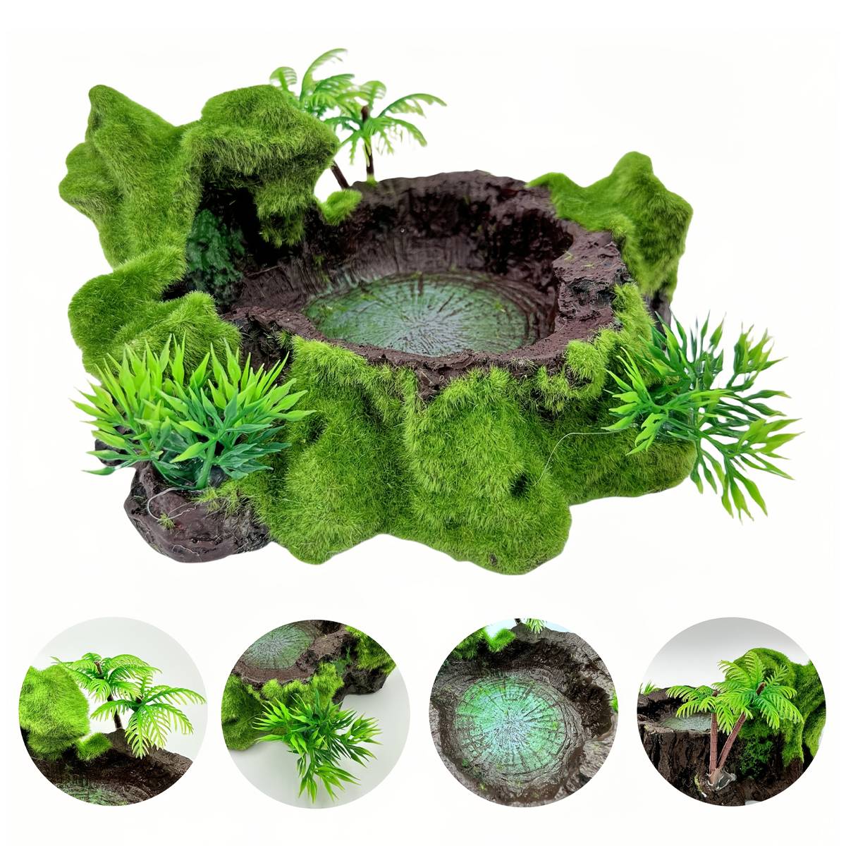 Reptile Feeding Bowl With Water Basin