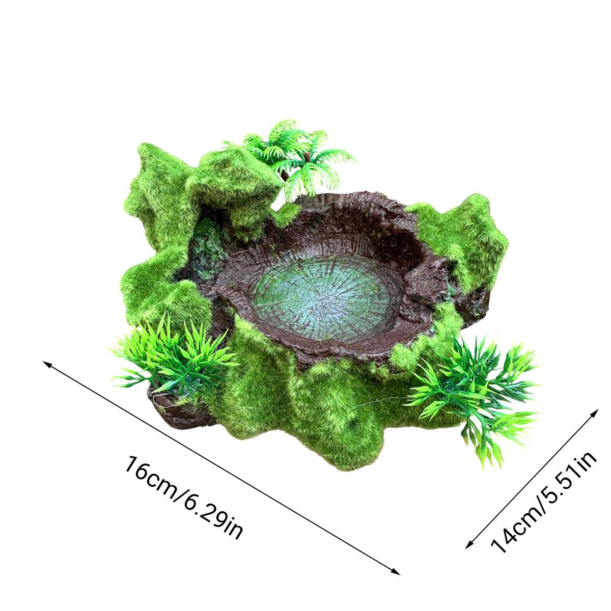 Reptile Feeding Bowl With Water Basin