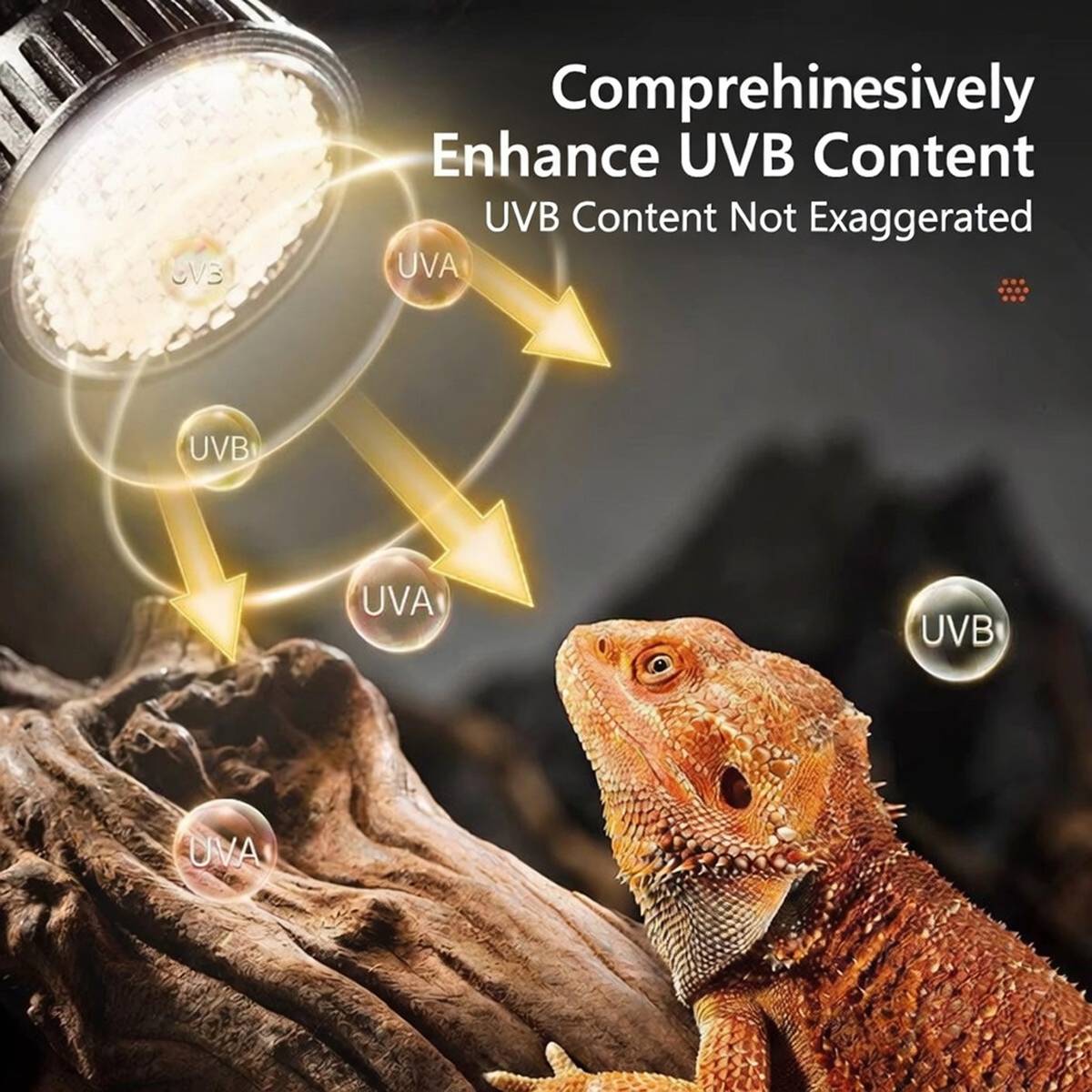 LED UVB Reptile Lamp Full Spectrum 5.0