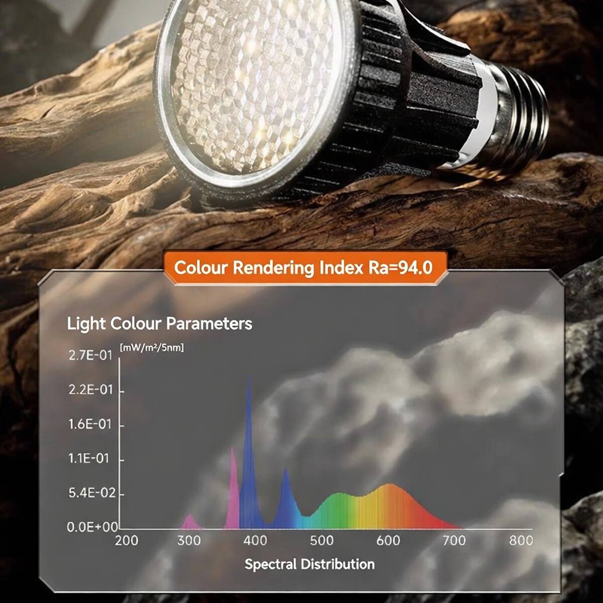 LED UVB Reptile Lamp Full Spectrum 5.0