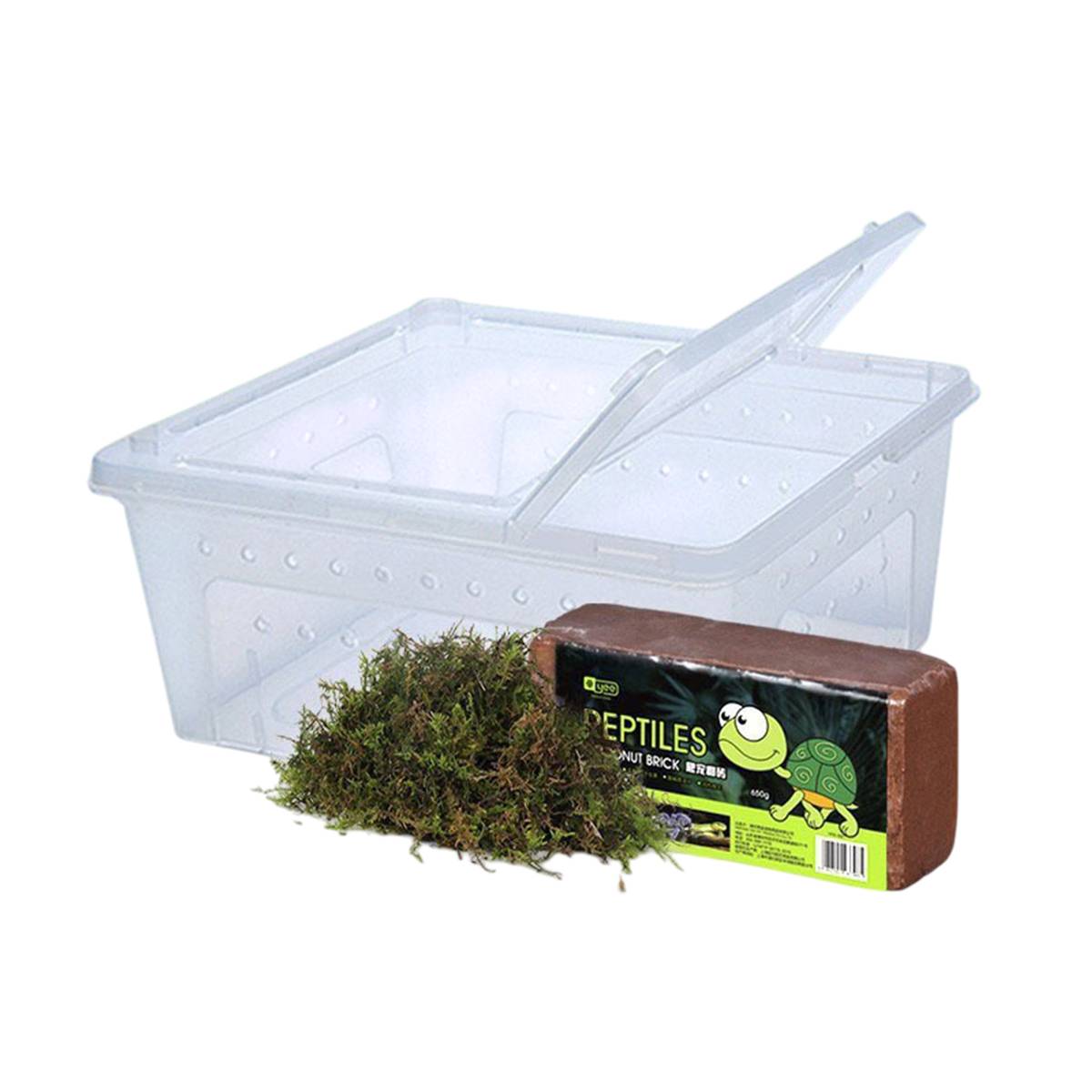 Yee Reptile Hibernation Kit With Coconut Soil And Moss