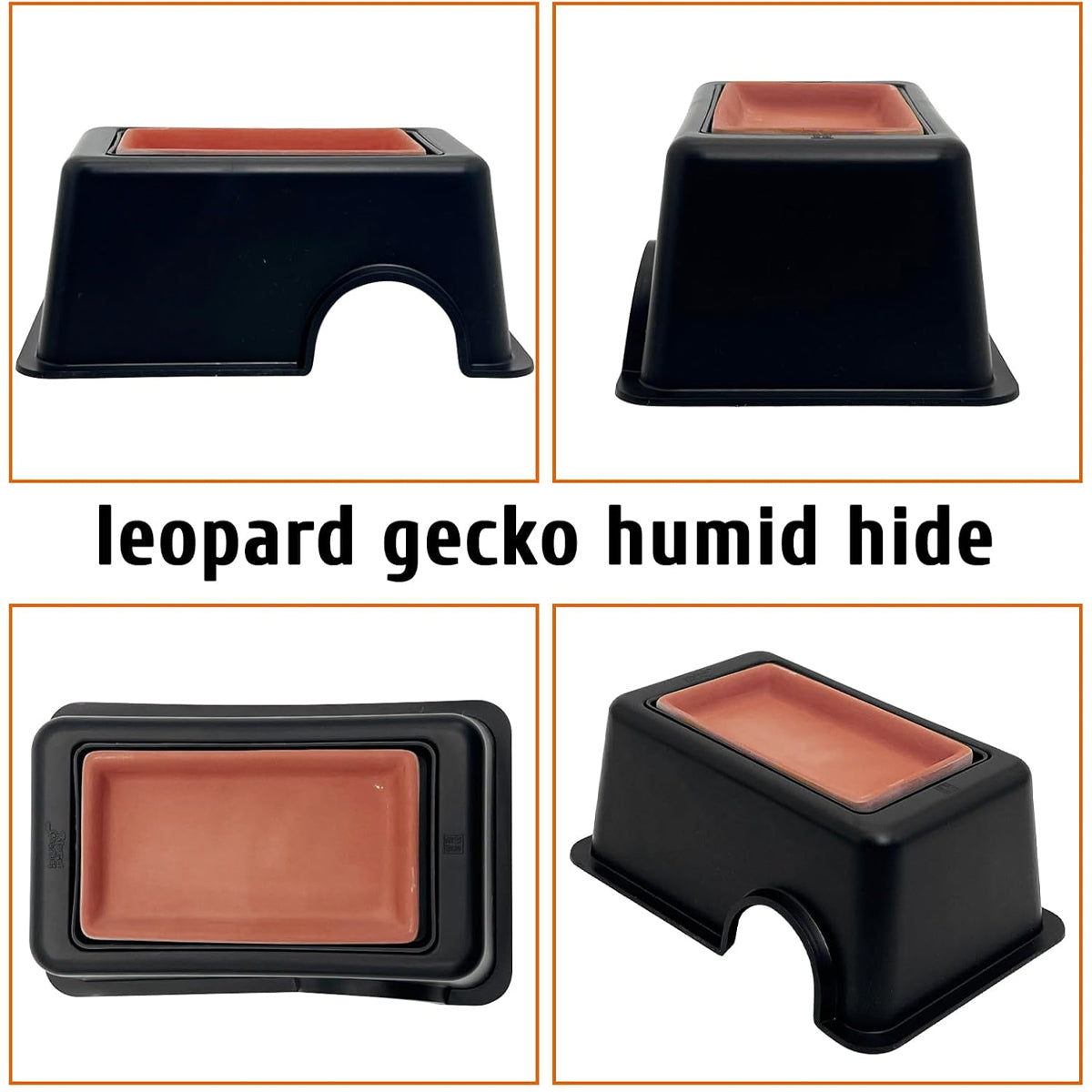 Reptile Hideout Cave Shelter With Ventilation For Lizards Geckos