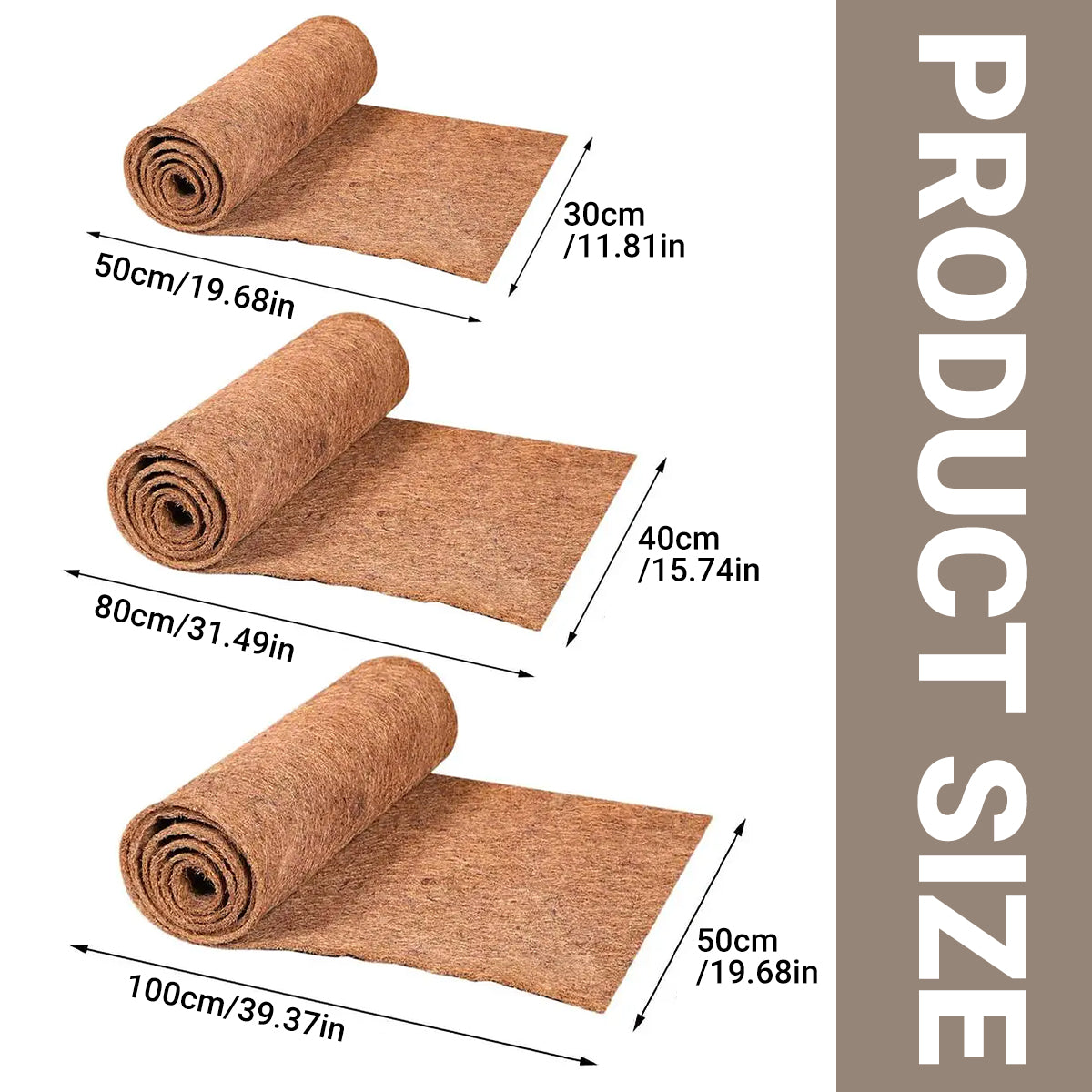 Reptile Terrarium Liner Coconut Fiber Mat Tortoise Carpet Pet Hamster Bedding