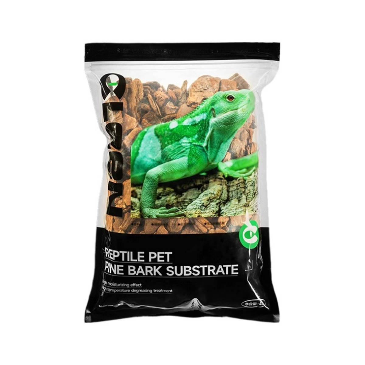 Natural pine bark bedding for reptile vivariums in small pack – product view 3