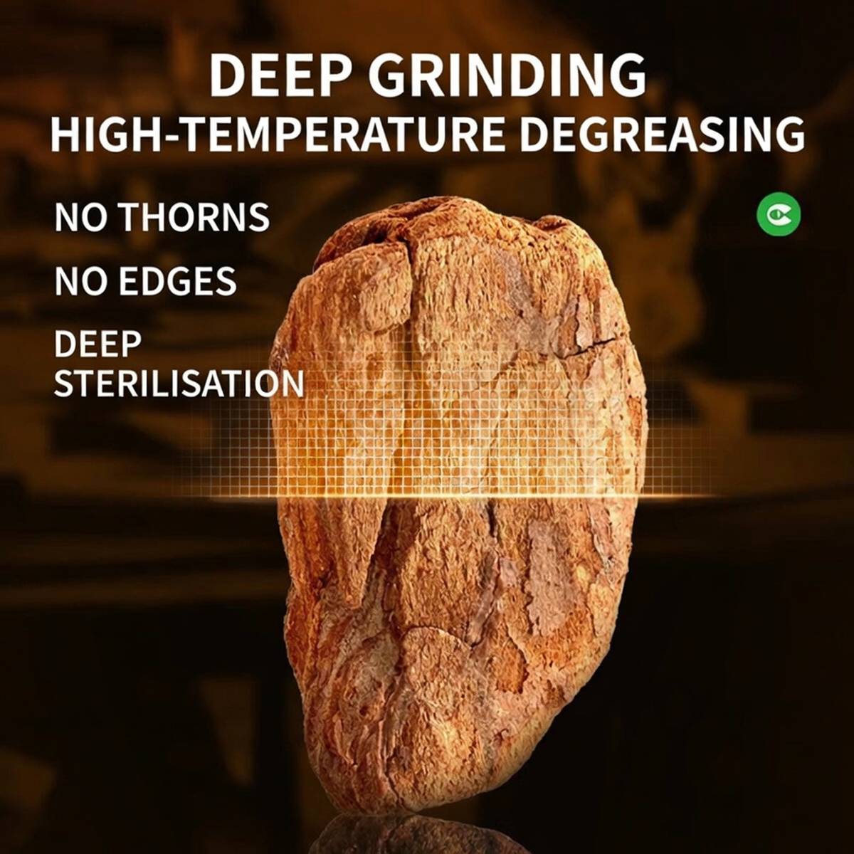 Natural pine bark bedding for reptile vivariums in small pack – product view 5