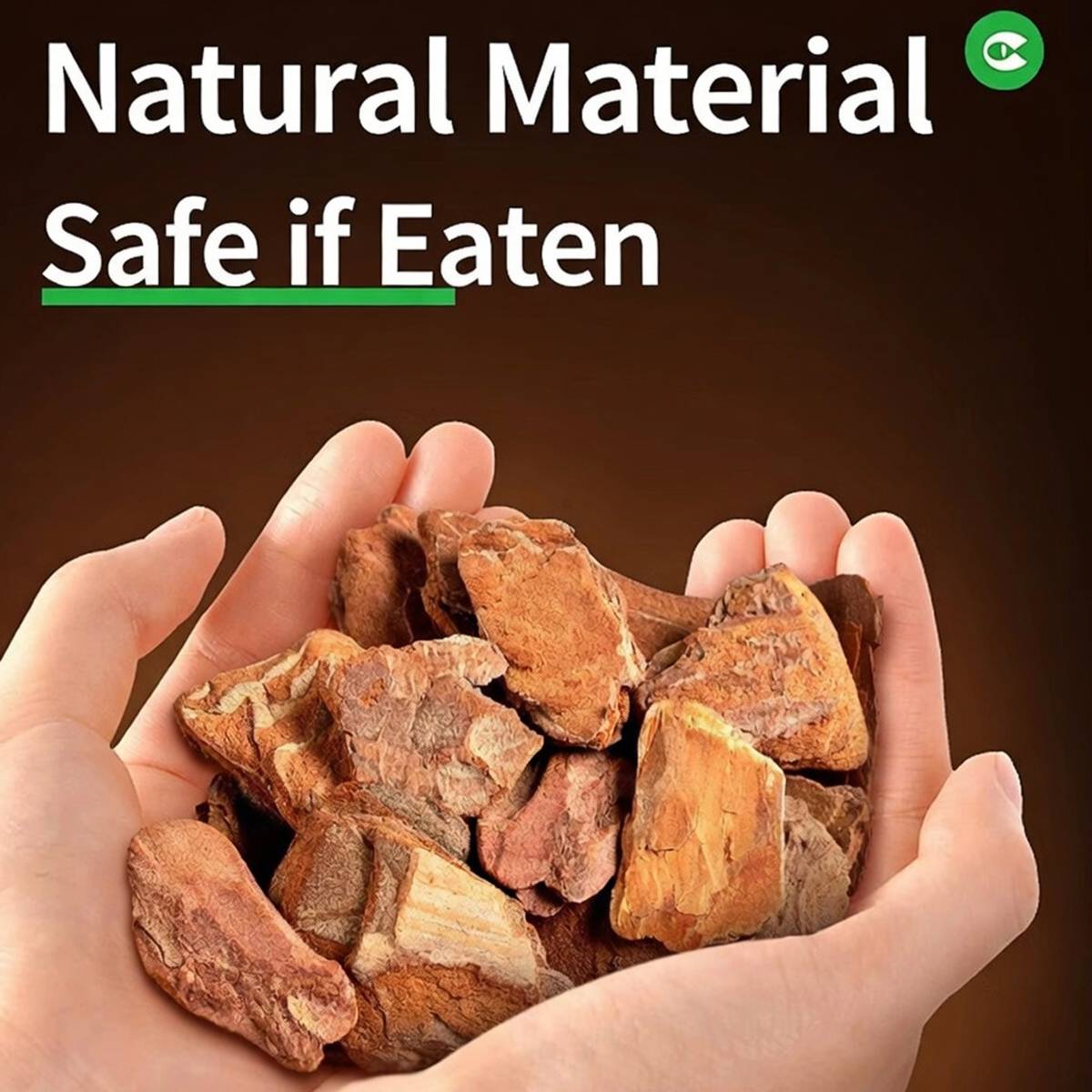 Natural pine bark bedding for reptile vivariums in small pack – product view 12