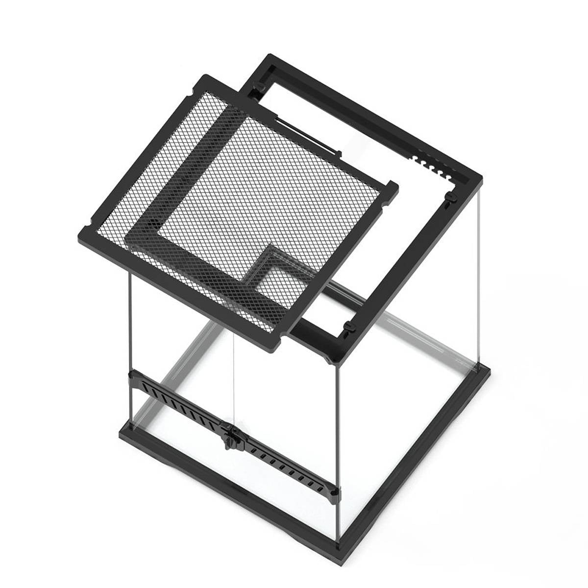 Reptile Terrarium Glass Tank 30x30x45cm