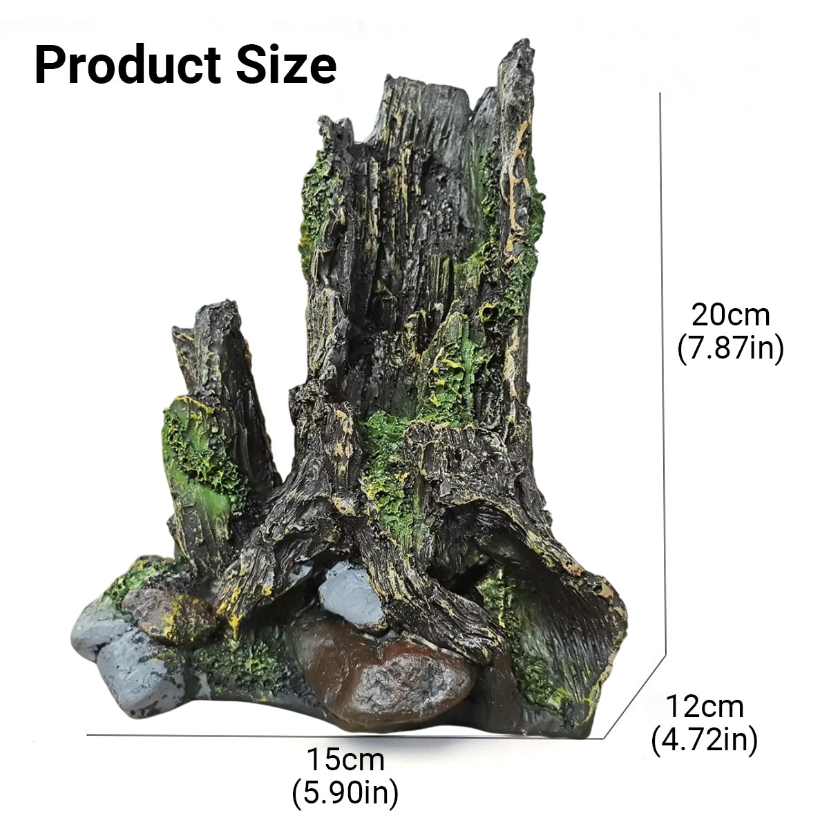 Resin Wood Aquarium Decoration Ornament