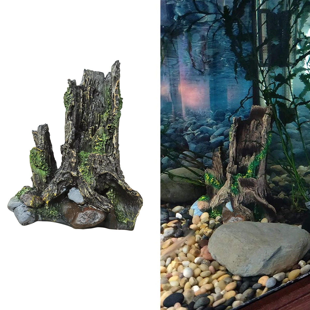 Resin Wood Aquarium Decoration Ornament