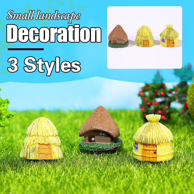 Mini House Ornament Resin Desktop Garden Decoration