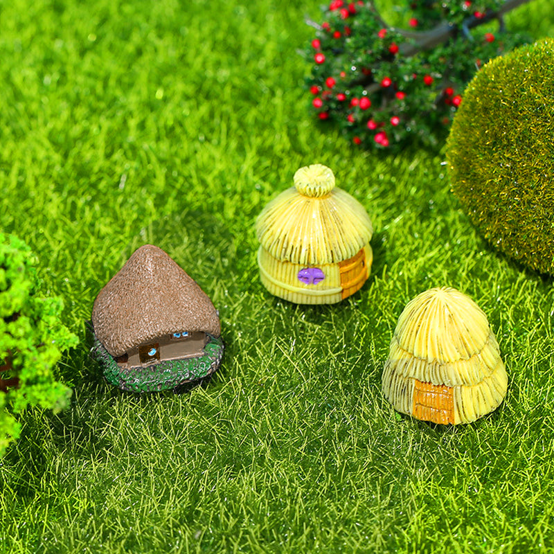 Mini House Ornament Resin Desktop Garden Decoration