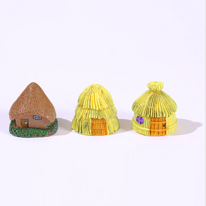 Mini House Ornament Resin Desktop Garden Decoration