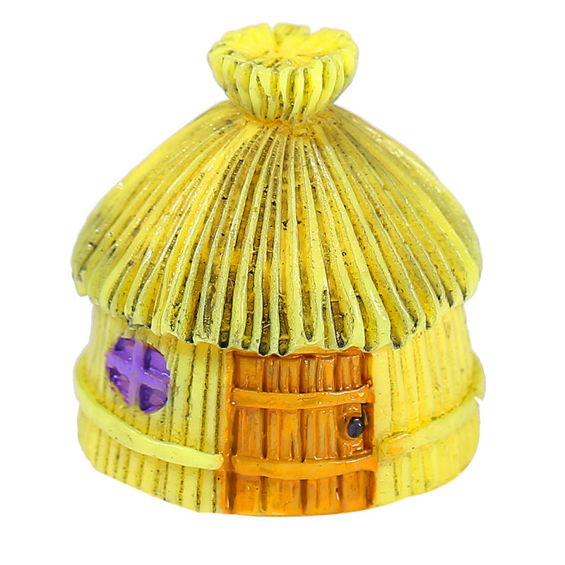 Mini House Ornament Resin Desktop Garden Decoration