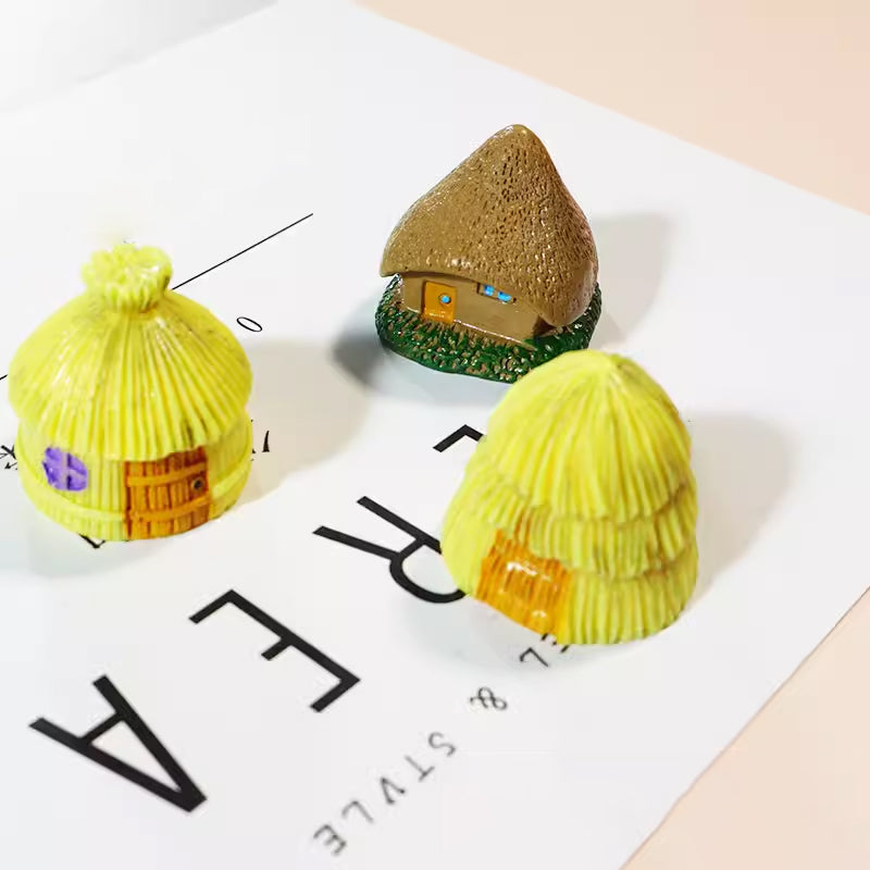 Mini House Ornament Resin Desktop Garden Decoration