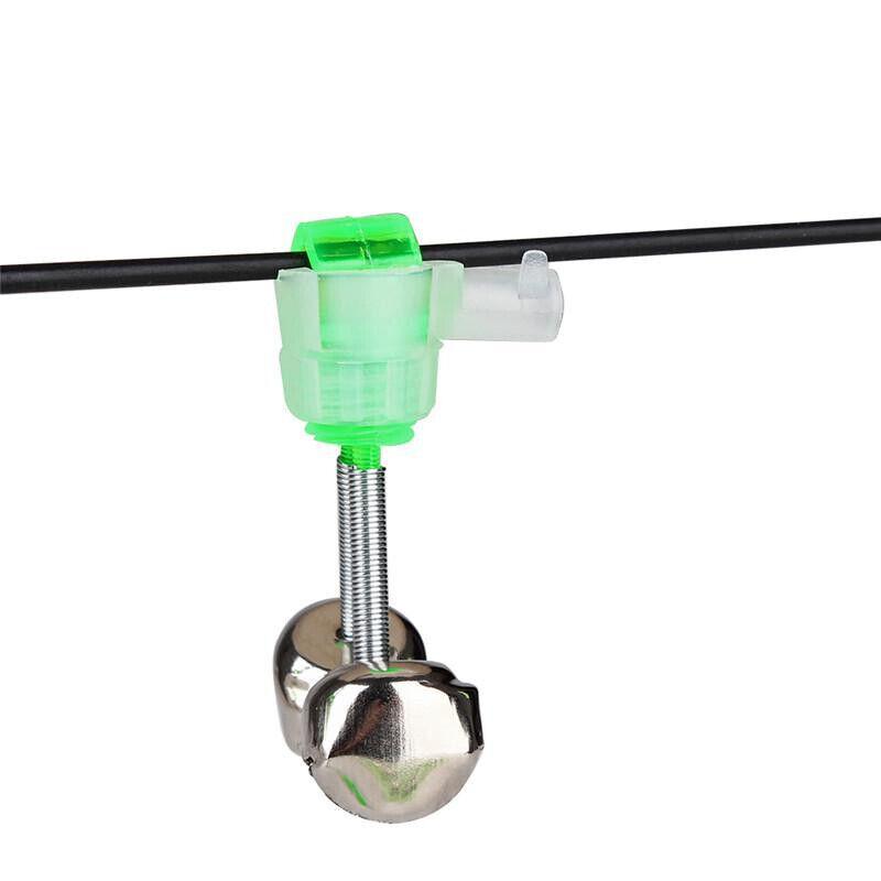 10PCS Fishing Bite Alarm Bells with LED Light for Night Fishing