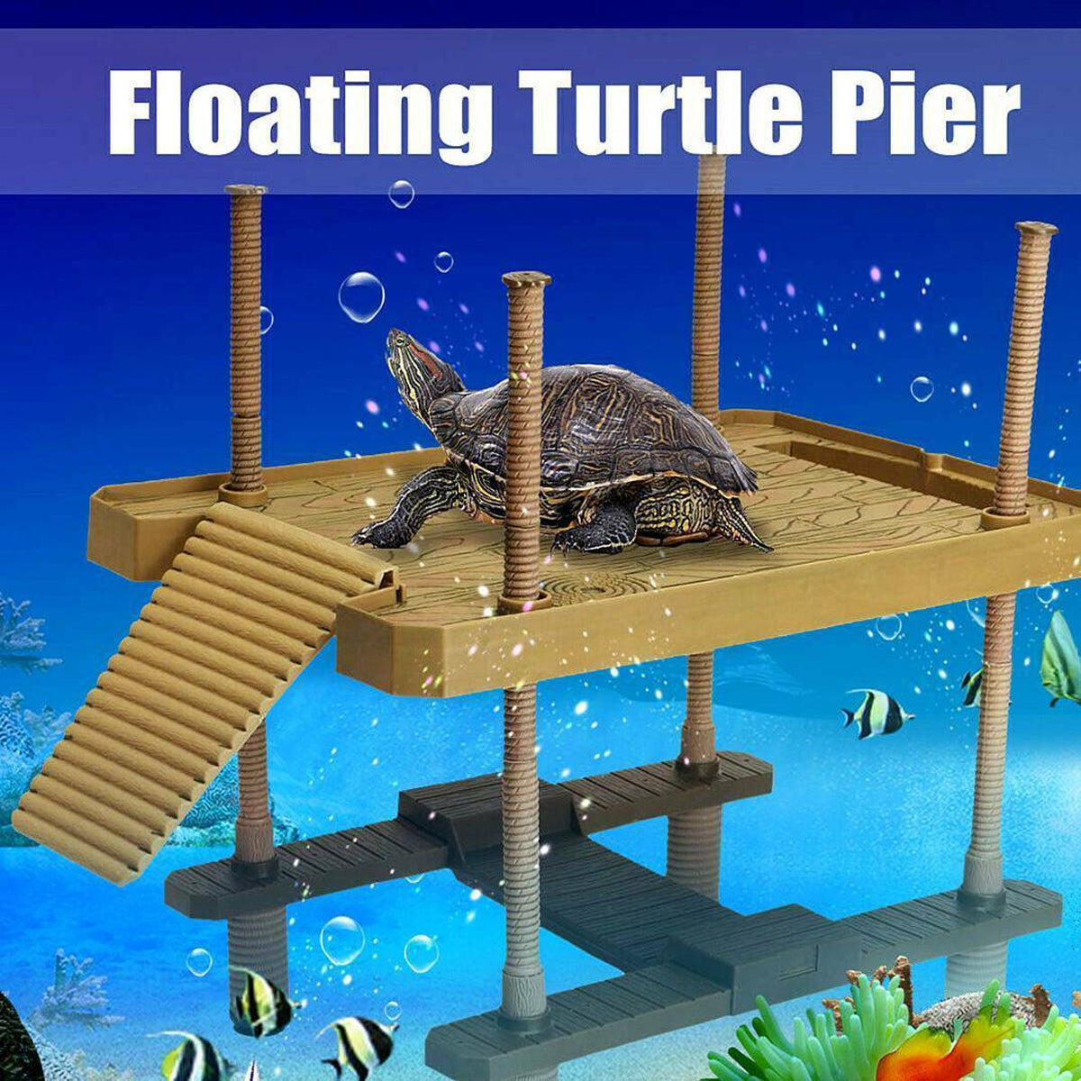 Turtle Basking Platform Floating Dock for Aquatic Pets