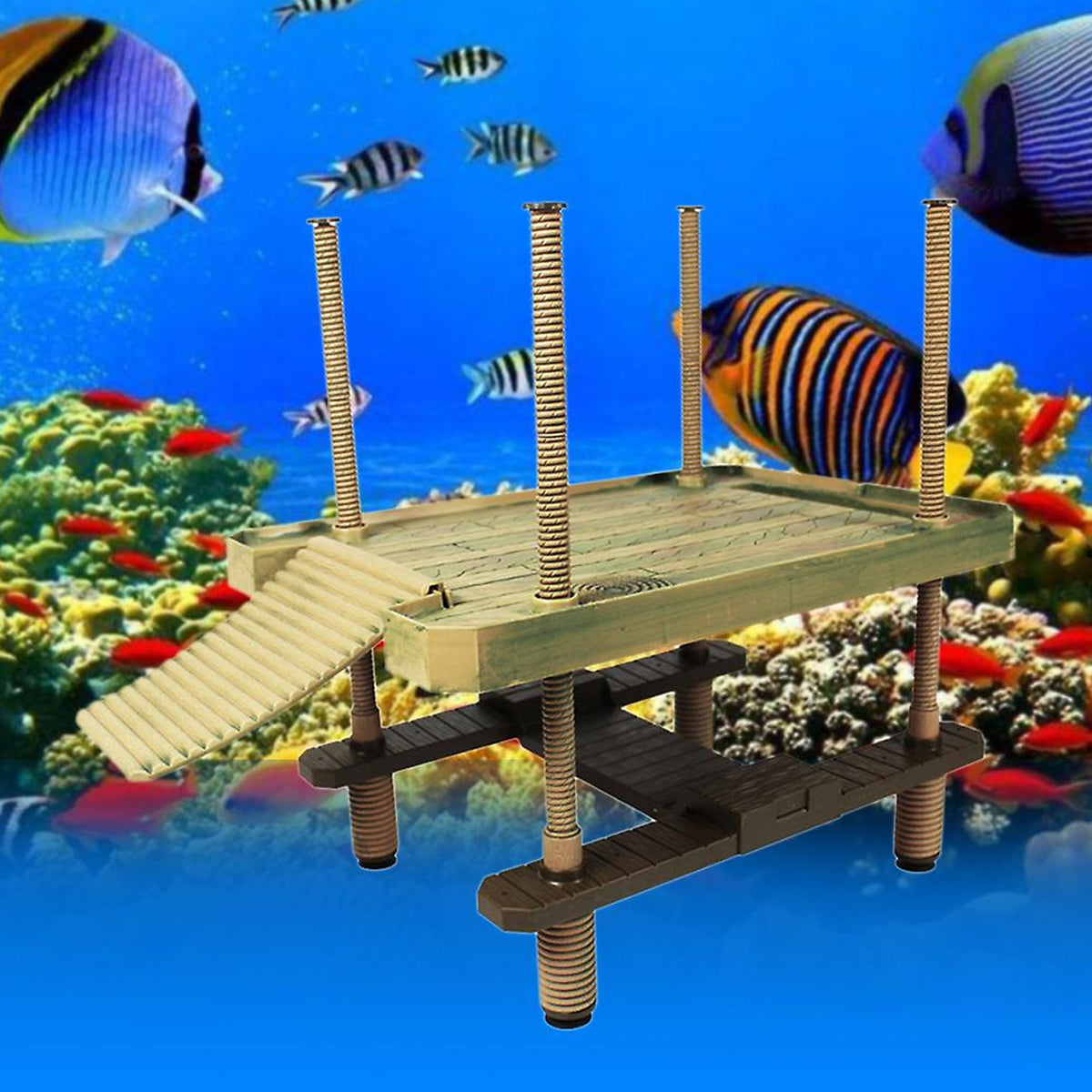 Turtle Basking Platform Floating Dock for Aquatic Pets