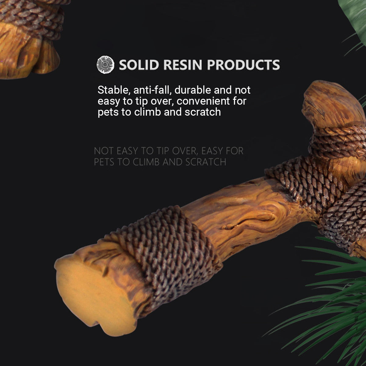 Resin Reptile Climbing Tree Ornament For Lizards And Terrariums